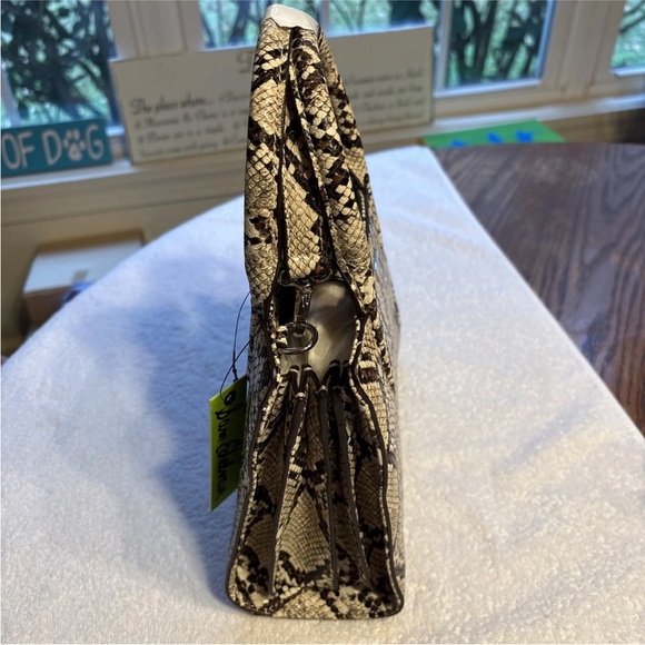 Sam Edelman Leather Alisa Python Pattern Handbag - Picture 4 of 4